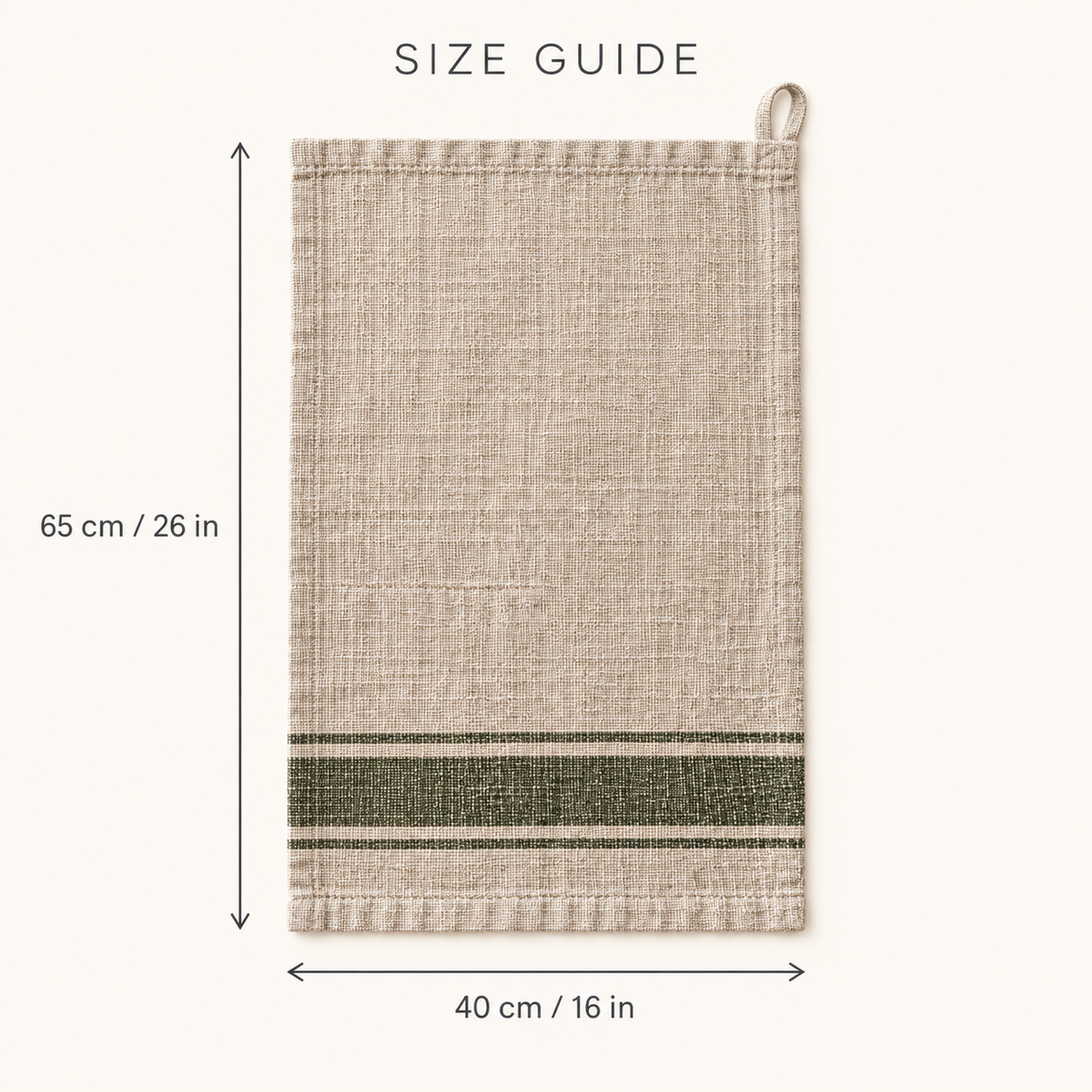 Vintage Striped European Linen Kitchen Towel