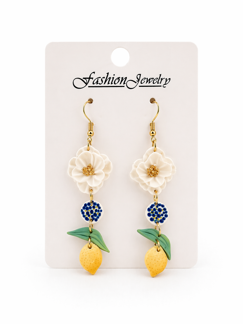 Lemon Bloom Drop Earrings