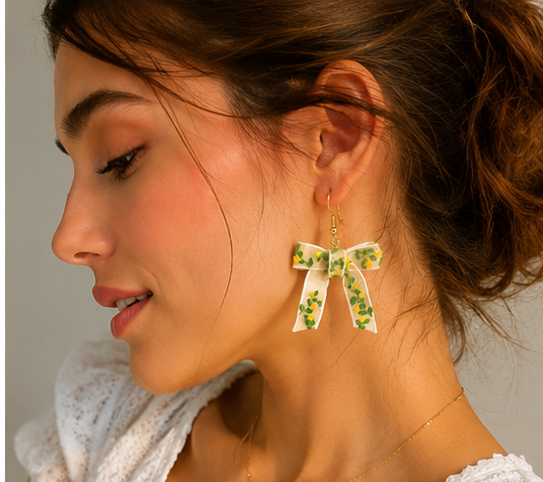 Blooming Ribbon Earrings