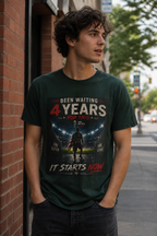 Been Waiting 4 Years Shirt World Cup 2026 USA Soccer Tee It Starts Now Football Fan Gift Patriotic Graphic Tee