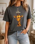 Not Today Giraffe Shirt, Funny Animal Tee, Introvert Humor Gift