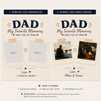 Custom Dad Photo Shirt, Personalized Memories Gift, Comfort Colors 1717 T-Shirt