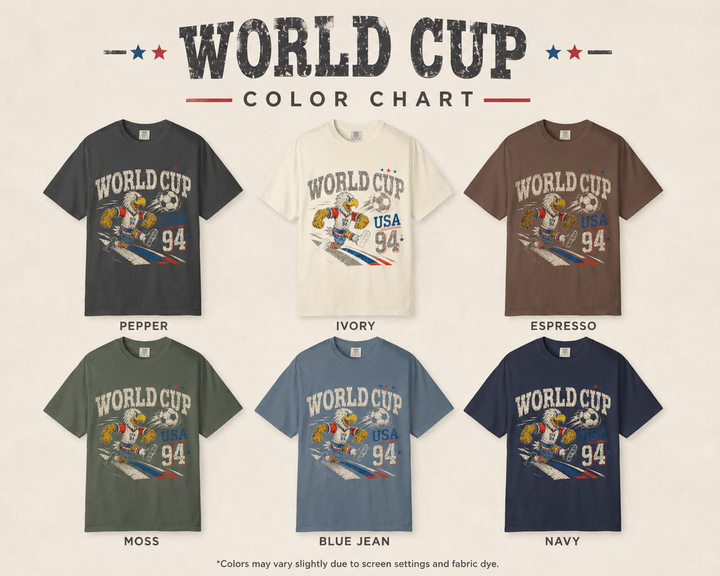 Vintage USA 94 Soccer Eagle Graphic Tee, Retro World Cup Football Shirt