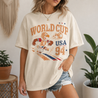 Vintage USA 94 Soccer Eagle Graphic Tee, Retro World Cup Football Shirt
