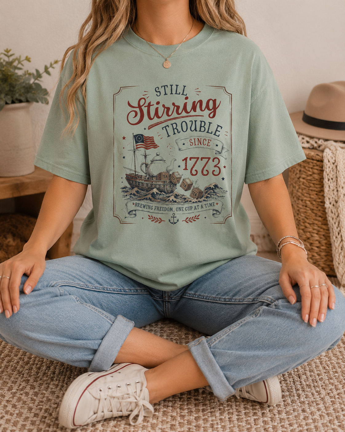 Boston Tea Party Shirt, Still Stirring Trouble Since 1773 Graphic Tee