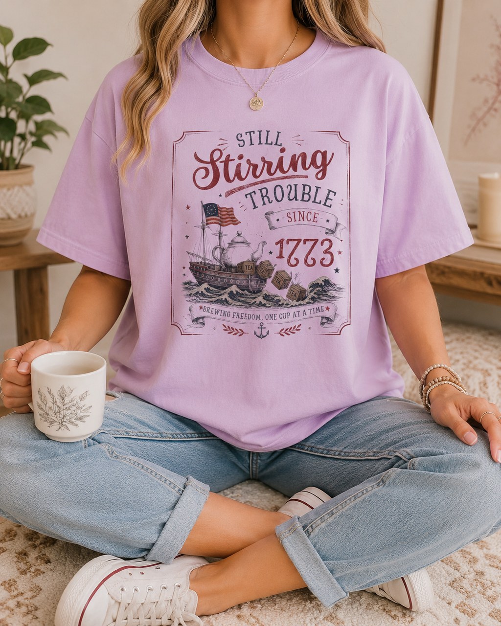 Boston Tea Party Shirt, Still Stirring Trouble Since 1773 Graphic Tee