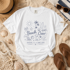 Personalized Beach Crew Shirt, Custom Family Vacation Tee, Seaside Reunion T-Shirt
