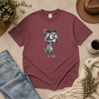I'm Fine Raccoon Shirt, Funny Sarcastic Tee, Anxiety Humor Gift