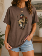 Explorer Bird Comfort Colors Tee, Wanderlust Hiking Nature Shirt