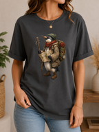 Explorer Bird Comfort Colors Tee, Wanderlust Hiking Nature Shirt