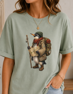 Explorer Bird Comfort Colors Tee, Wanderlust Hiking Nature Shirt