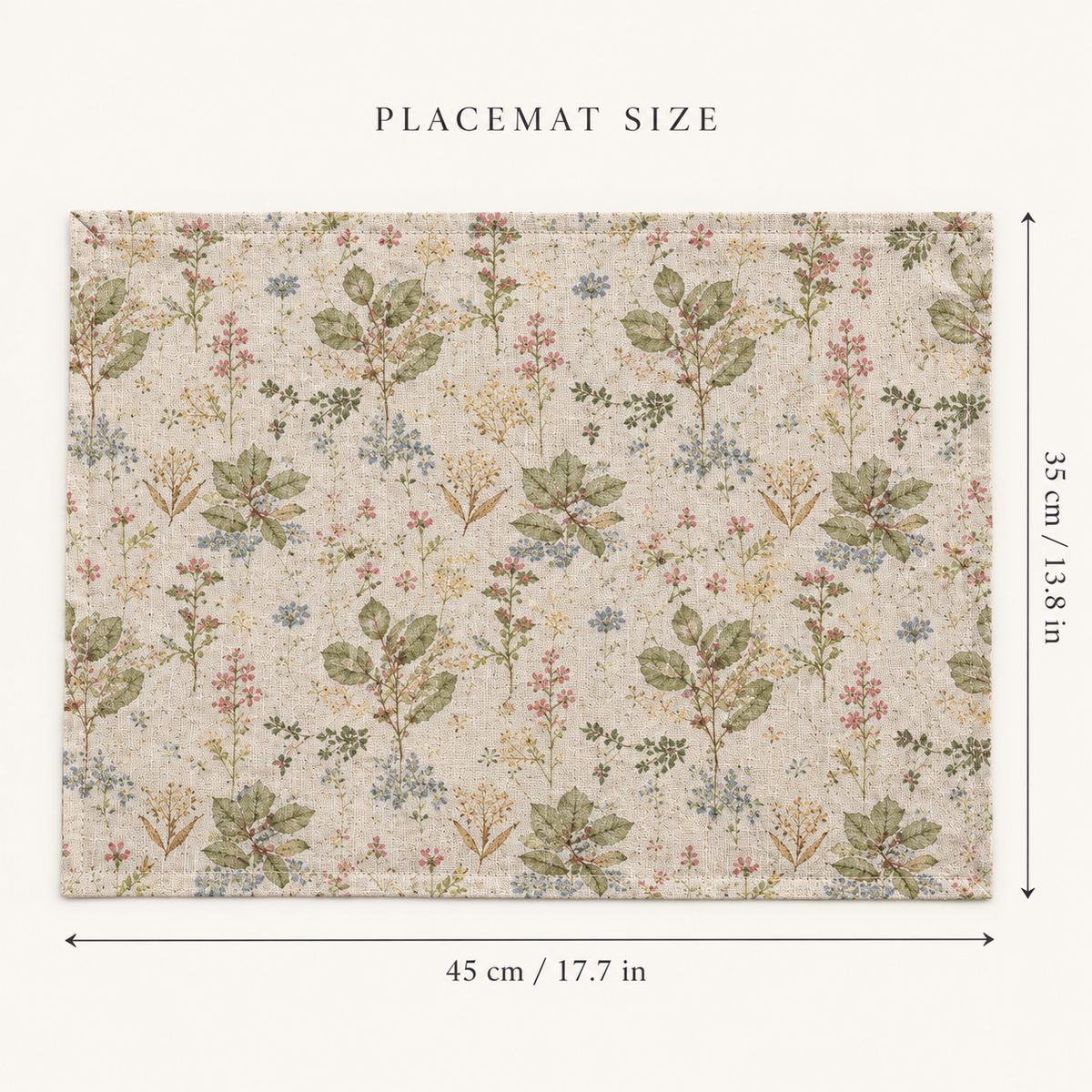 Printed European Linen Placemat