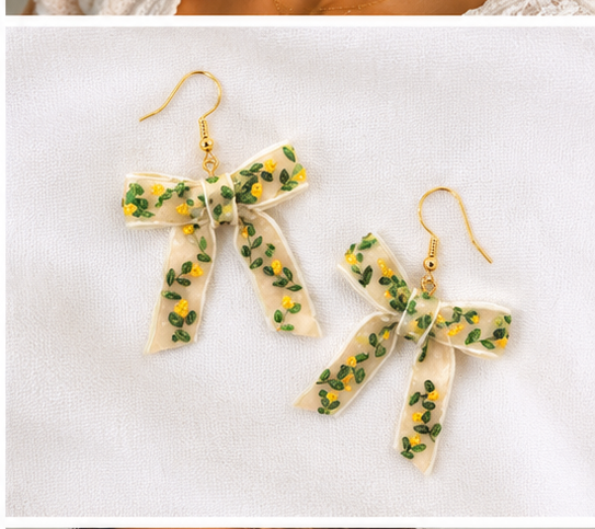 Blooming Ribbon Earrings