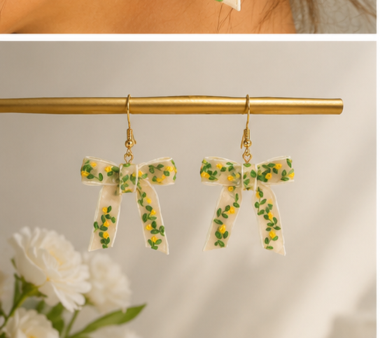 Blooming Ribbon Earrings