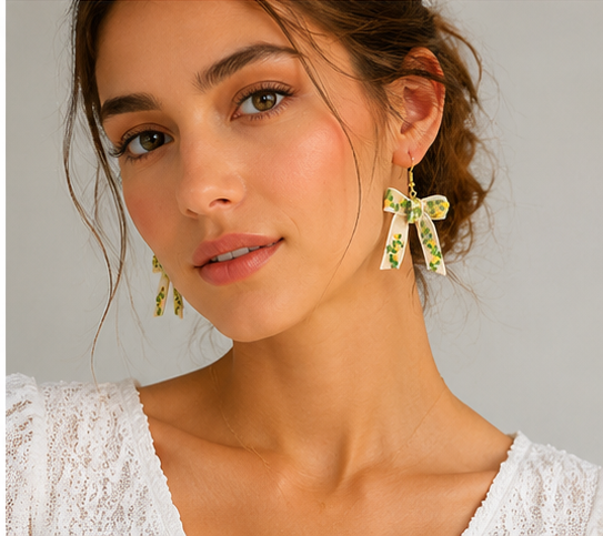 Blooming Ribbon Earrings