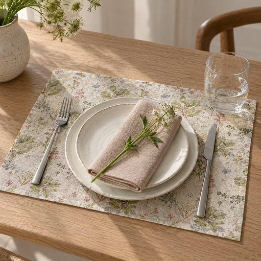 Printed European Linen Placemat