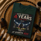 Been Waiting 4 Years Shirt World Cup 2026 USA Soccer Tee It Starts Now Football Fan Gift Patriotic Graphic Tee