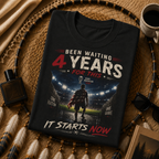 Been Waiting 4 Years Shirt World Cup 2026 USA Soccer Tee It Starts Now Football Fan Gift Patriotic Graphic Tee
