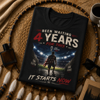 Been Waiting 4 Years Shirt World Cup 2026 USA Soccer Tee It Starts Now Football Fan Gift Patriotic Graphic Tee