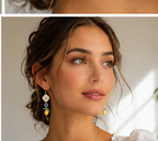 Lemon Bloom Drop Earrings